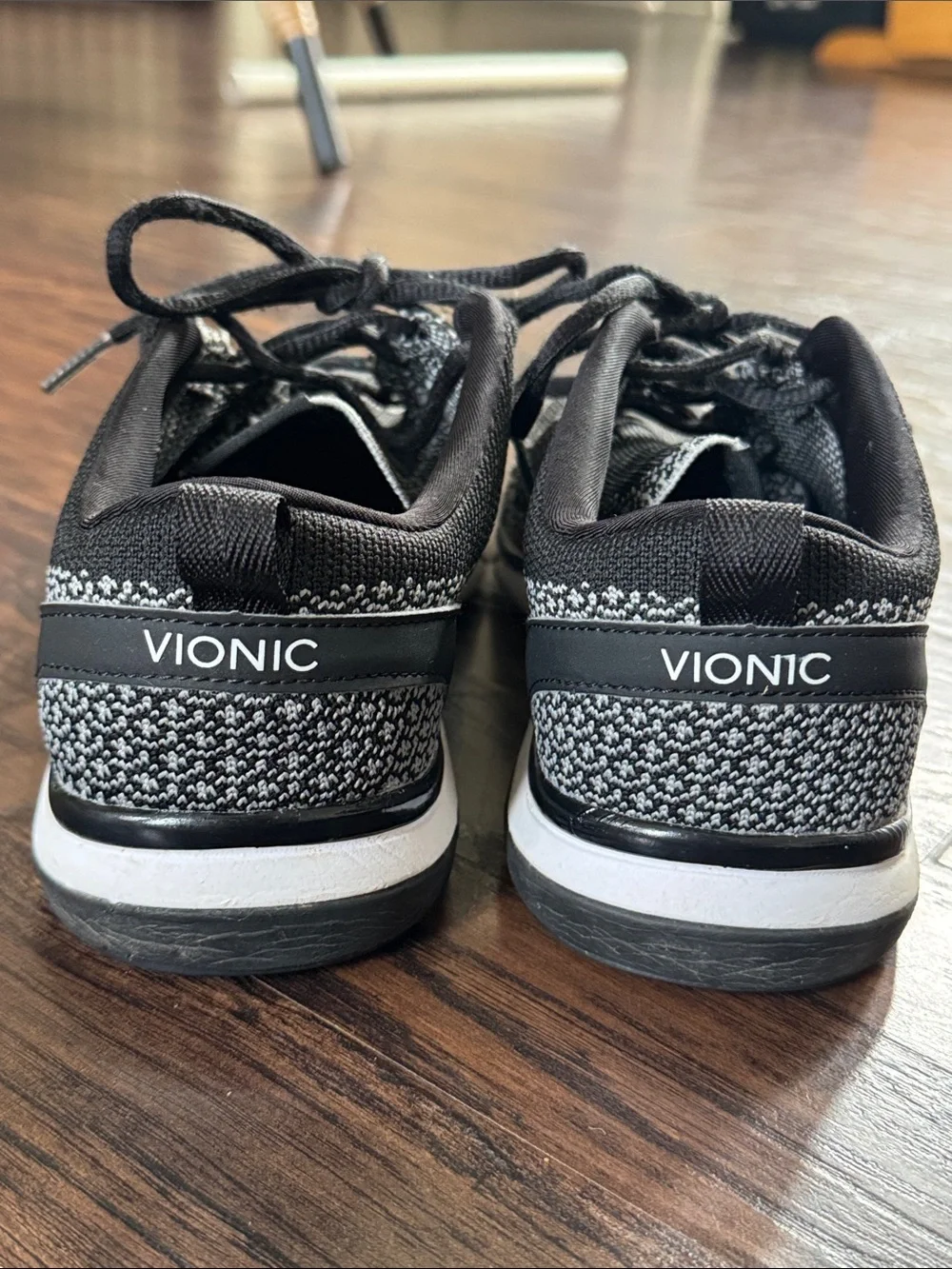 Vionic Black and White Women's Athletic Knit Sneakers